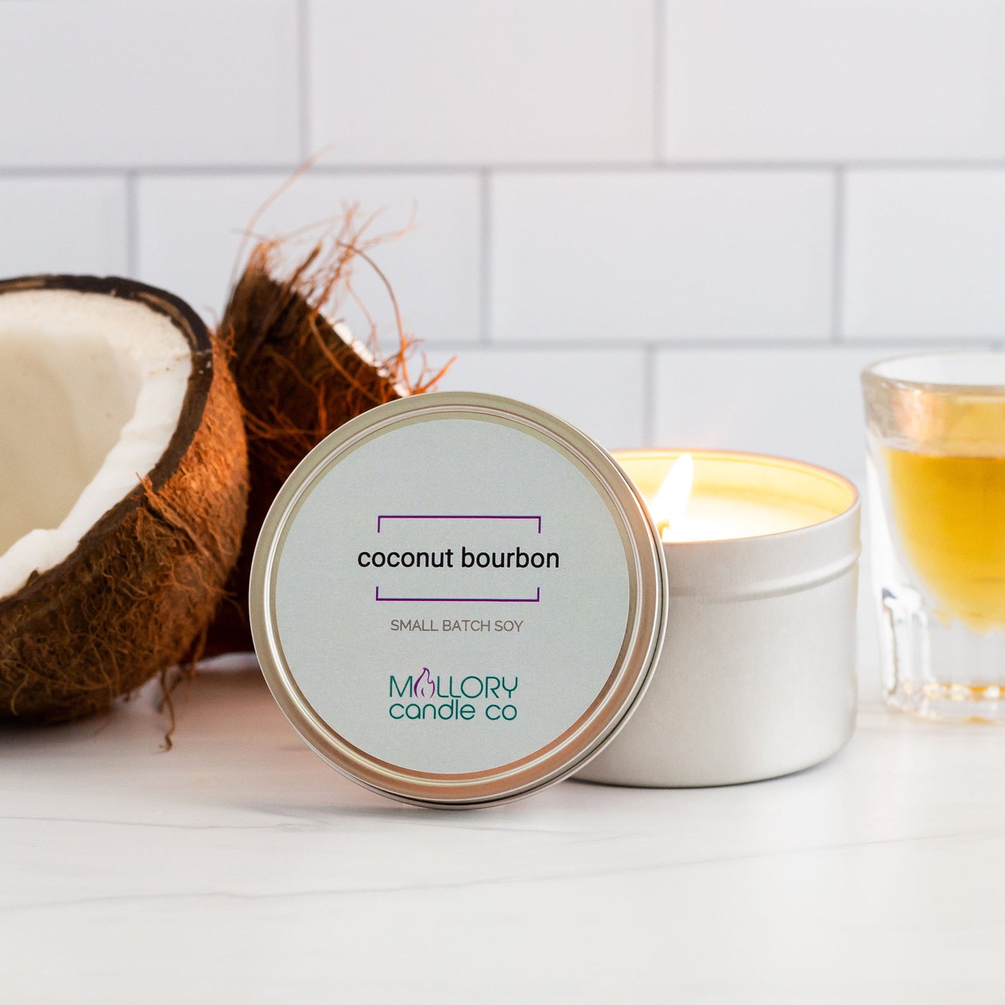 Coconut Bourbon Candle, Sample