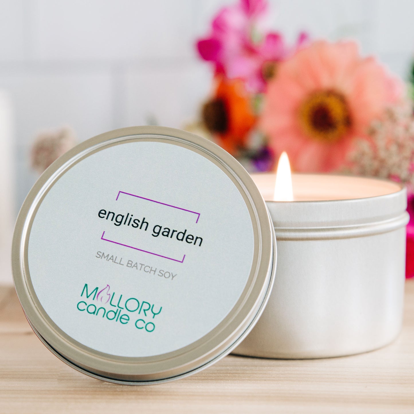 English Garden Candle, Large Tin