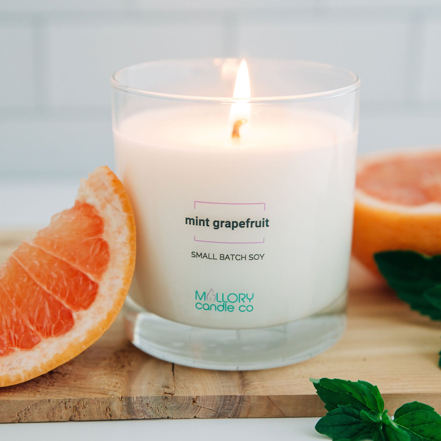 Mint Grapefruit Candle, Jar