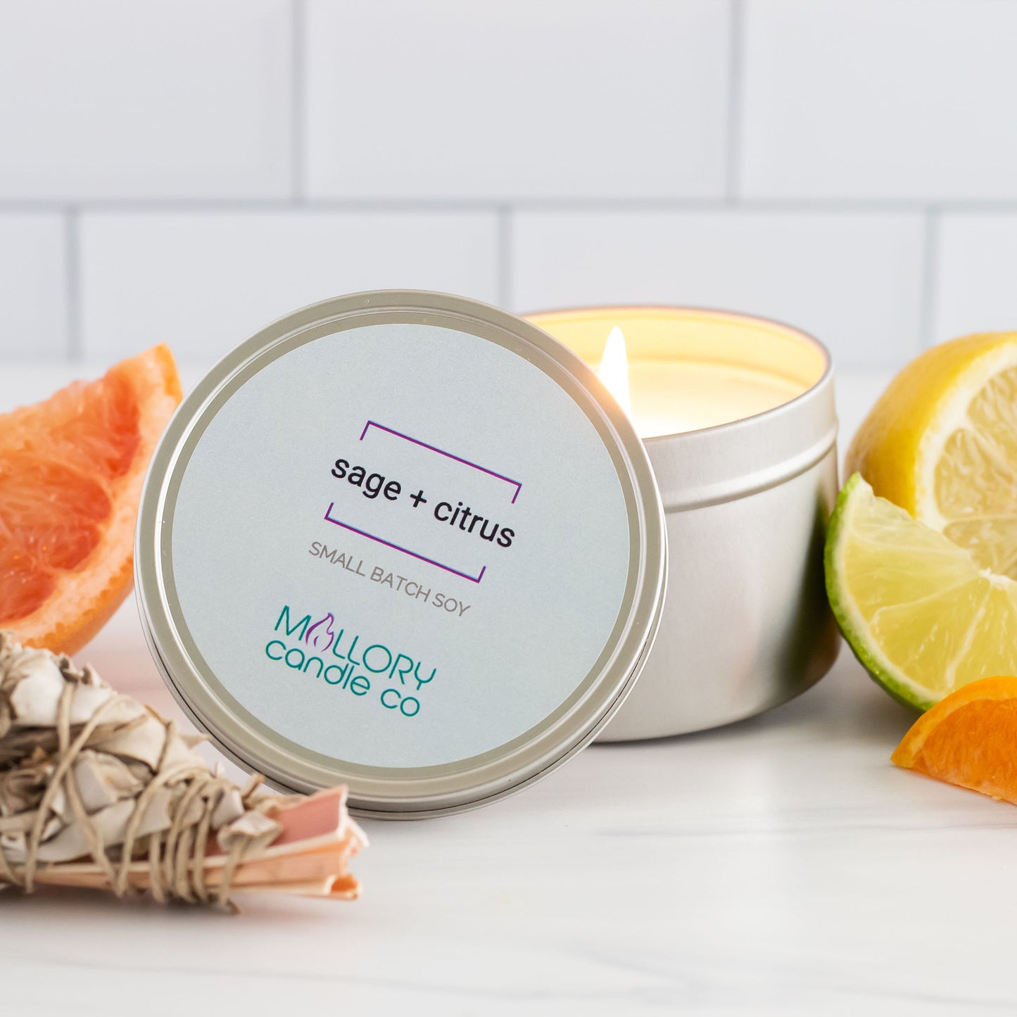 Sage + Citrus Candle, Sample