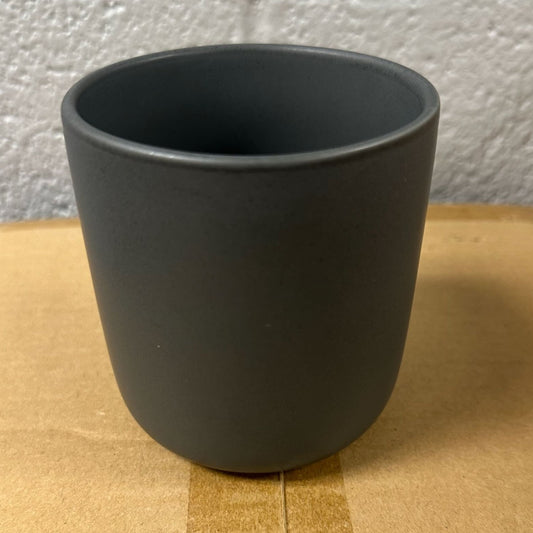 Charcoal Grey Ceramic Tumbler, 13oz, Black - 2 qty