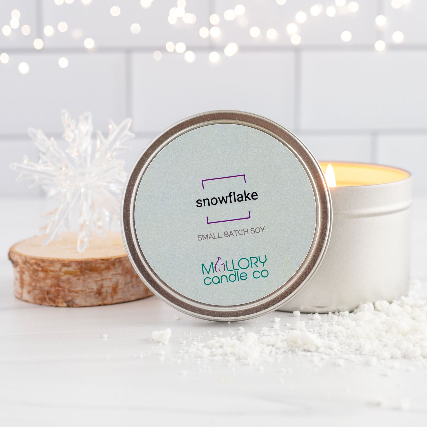 Snowflake Candle, Sample