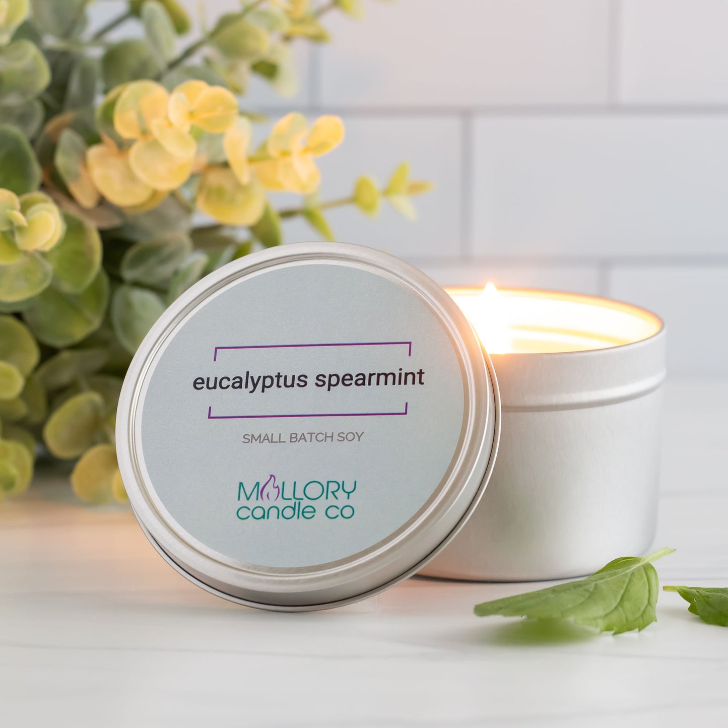 Eucalyptus Spearmint Candle, Sample